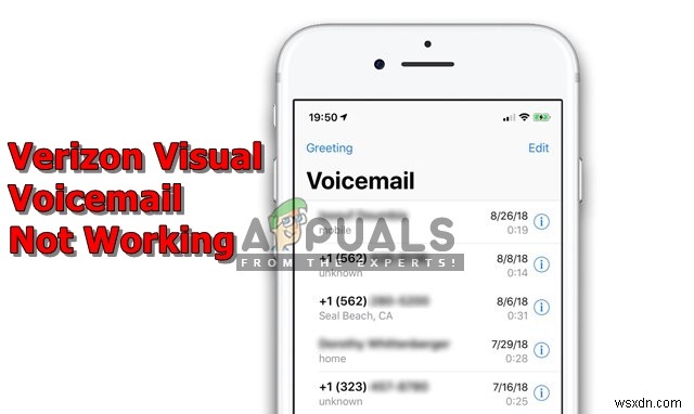 แก้ไข:Verizon Visual Voicemail ไม่ทำงาน 