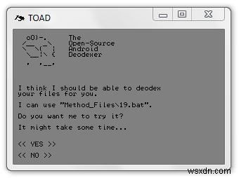 วิธีใช้ TOAD The Open Source Android Deodexer 