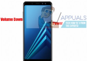 วิธีถ่ายภาพหน้าจอบน Samsung Galaxy A8 