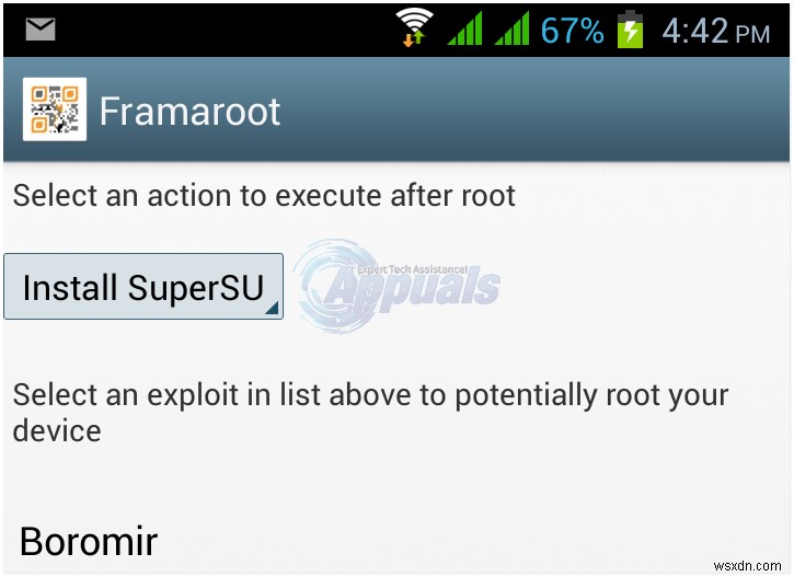 วิธีรูทโดยใช้ Framaroot APK (คลิกเดียว) 