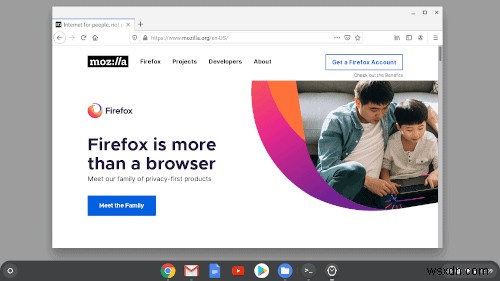 วิธีการติดตั้ง Firefox สำหรับ Linux บน Chromebook 