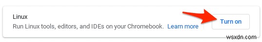 วิธีการติดตั้งแอพลินุกซ์บน Chromebook 
