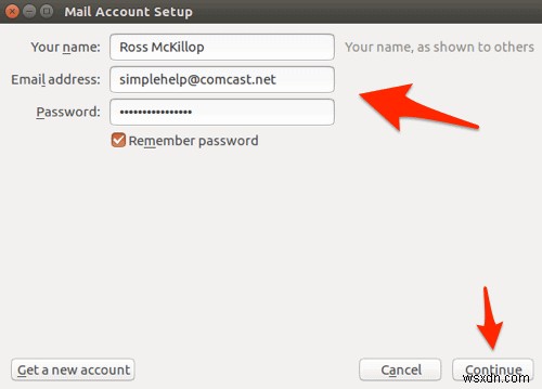 วิธีตั้งค่าอีเมล Comcast ใน Ubuntu Linux 