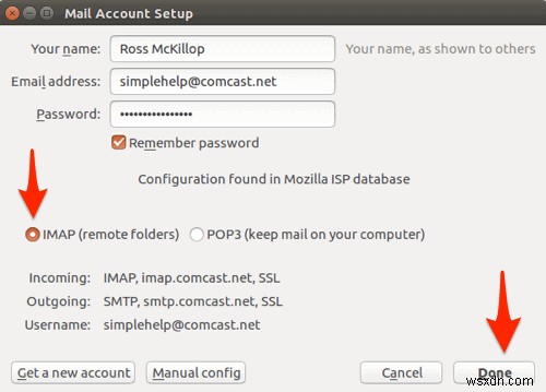 วิธีตั้งค่าอีเมล Comcast ใน Ubuntu Linux 