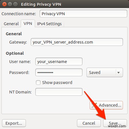 วิธีตั้งค่า VPN ใน Ubuntu 14.04.2 (และเวอร์ชันก่อนหน้า) 