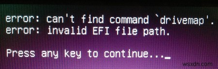 วิธีแก้ไขข้อผิดพลาด  ไม่พบคำสั่ง drivemap  หลังจากติดตั้ง Ubuntu 