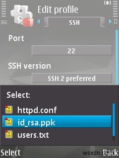 การสร้างคู่คีย์ RSA สำหรับใช้กับ PuTTY บน N95 