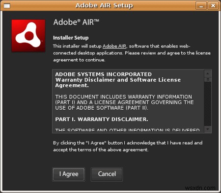 วิธีการติดตั้ง Adobe AIR ใน Ubuntu