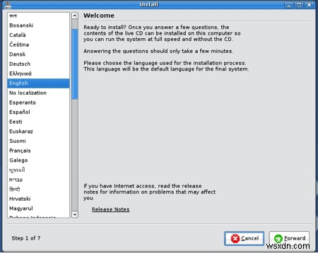 คำแนะนำทีละขั้นตอนในการติดตั้ง Ubuntu 8.04 Hardy Heron บน Eee PC ของคุณ