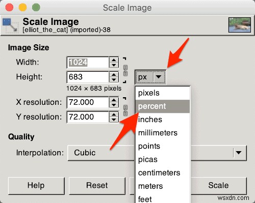 วิธีการปรับขนาดรูปภาพโดยใช้ Gimp