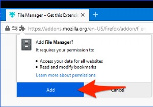 วิธีเข้าถึงไฟล์และโฟลเดอร์ผ่านแท็บ Firefox 