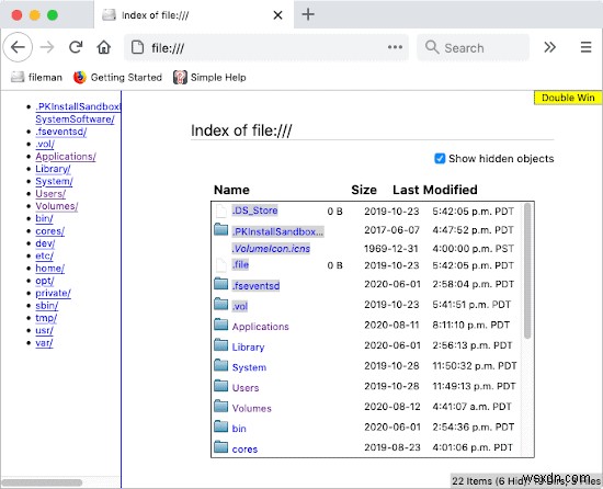 วิธีเข้าถึงไฟล์และโฟลเดอร์ผ่านแท็บ Firefox 