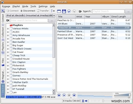 วิธีใช้ Amarok เพื่อจัดการ iPod ของคุณใน Ubuntu