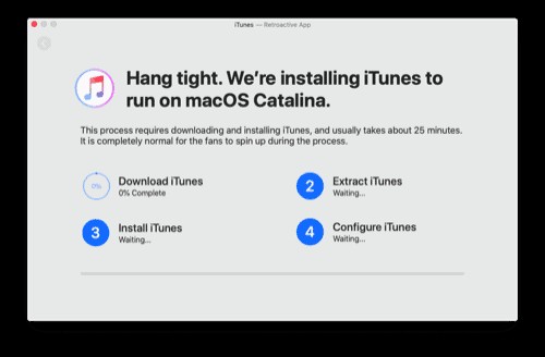 วิธีการติดตั้ง iTunes ใน macOS Catalina 