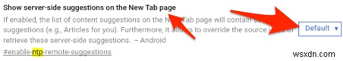 วิธีลบ  บทความแนะนำ  จาก Chrome สำหรับ Android/iOS 