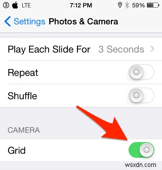 วิธีเปิดใช้งาน Grid View บนกล้อง iPhone ของคุณ 