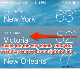 วิธีลบเมืองออกจากแอพ Weather สำหรับ iPhone และ iPad 
