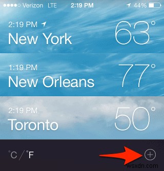 วิธีลบเมืองออกจากแอพ Weather สำหรับ iPhone และ iPad 