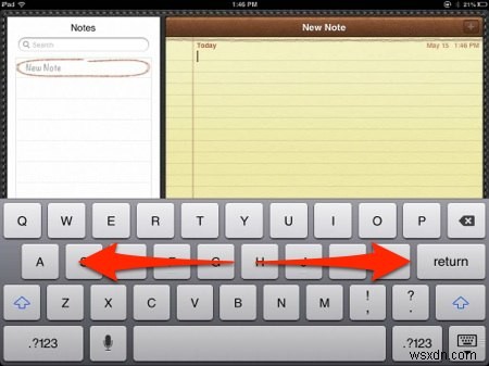 วิธี “แยก” คีย์บอร์ดของ iPad 