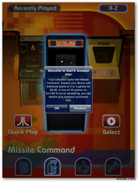 เล่นเกมย้อนยุคของคุณด้วย Atari Greatest Hits สำหรับ iPad 