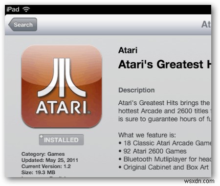 เล่นเกมย้อนยุคของคุณด้วย Atari Greatest Hits สำหรับ iPad 