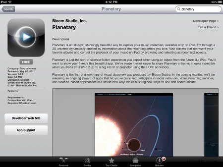 เปลี่ยนเพลงบน iPad ของคุณให้เป็นจักรวาล Sci-Fi ที่สนุกเหลือเชื่อด้วยแอพ Planetary ฟรี 