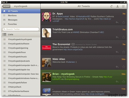 5 แอพ Twitter ที่ยอดเยี่ยมสำหรับ iPad 
