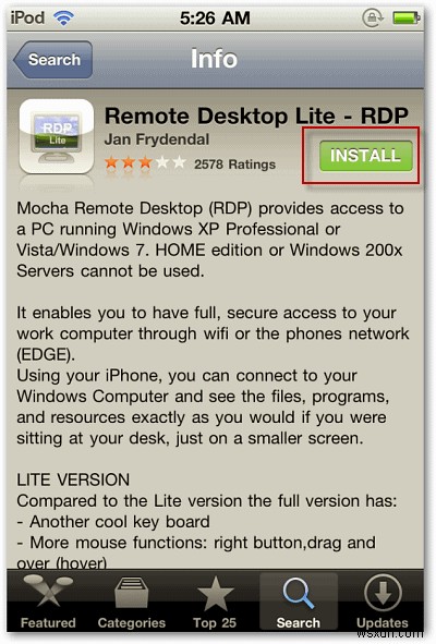 วิธีใช้ RDP Lite สำหรับเดสก์ท็อประยะไกลไปยัง Windows จาก iPhone, iPad หรือ iPod Touch 