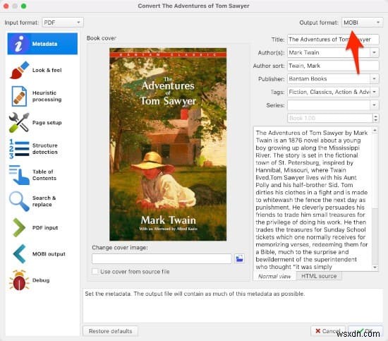 วิธีแปลงไฟล์ PDF เป็นไฟล์ EPUB 