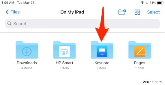 วิธีการนำเข้างานนำเสนอไปยัง Keynote บน iPad 
