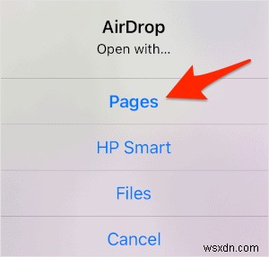 วิธีนำเข้าเอกสารลงใน Pages บน iPad หรือ iPhone 