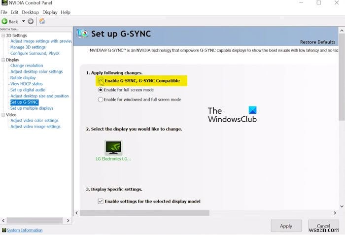 วิธีเปิดใช้งาน G-Sync บน Windows FreeSync Monitor 