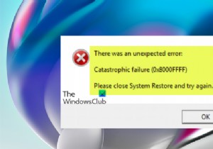 แก้ไขข้อผิดพลาดการคืนค่าระบบ 0x8000FFFF ความล้มเหลวครั้งใหญ่ใน Windows 11/10 