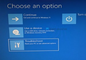 รีเซ็ต Windows 11 โดยใช้ตัวเลือกการเริ่มต้นขั้นสูงเมื่อพีซีไม่สามารถบู๊ตได้