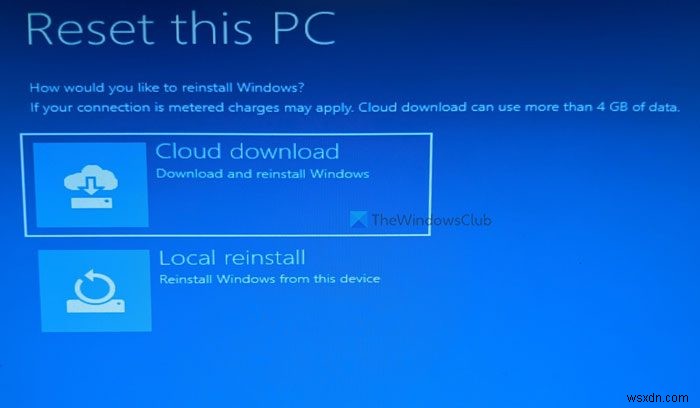 รีเซ็ต Windows 11 โดยใช้ตัวเลือกการเริ่มต้นขั้นสูงเมื่อพีซีไม่สามารถบู๊ตได้