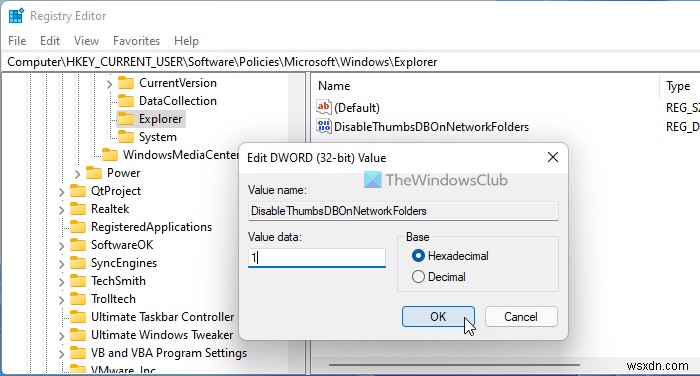 วิธีปิดการใช้งานไฟล์ Windows Thumbs.db จากการสร้าง 