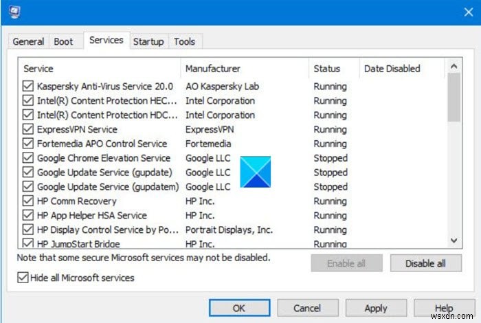 Intel Driver และ Support Assistant ไม่ทำงานบน Windows 11/10 