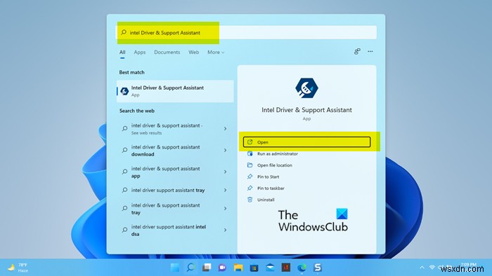 Intel Driver และ Support Assistant ไม่ทำงานบน Windows 11/10 