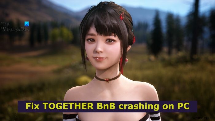 TOGETHER BnB ขัดข้อง ค้างหรือกระตุกบน Windows PC 