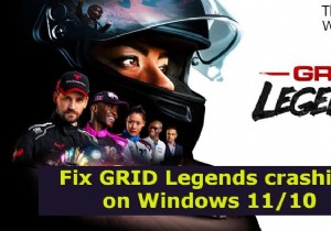 GRID Legends หยุดทำงานเมื่อเริ่มต้นระบบบน Windows PC 
