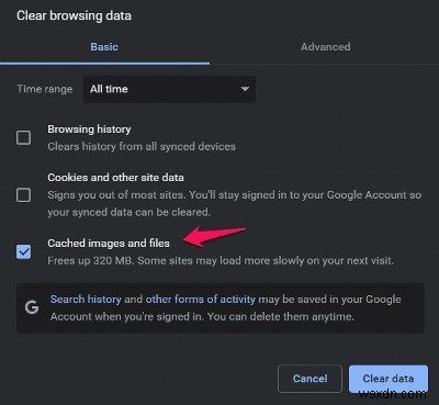 แก้ไขข้อผิดพลาด RESULT_CODE_MISSING_DATA บนเบราว์เซอร์ Chrome หรือ Edge 