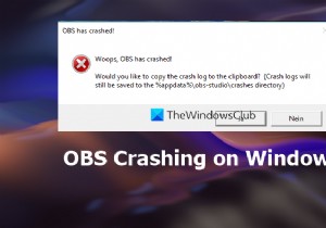 แก้ไข OBS Studio หยุดทำงานบน Windows PC 