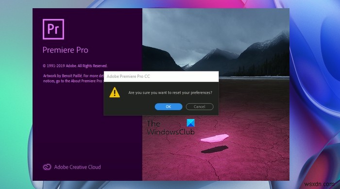 Premiere Pro หยุดทำงานหรือหยุดทำงานบน Windows 11/10 