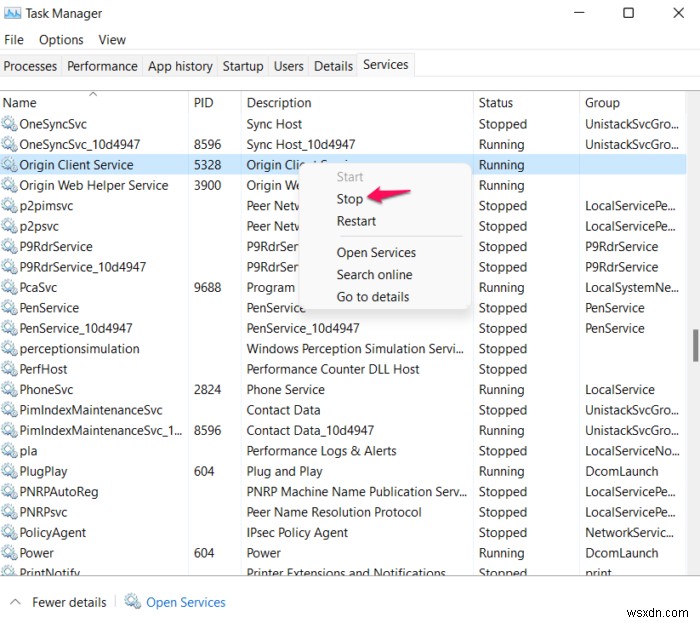 การดาวน์โหลด Origin หยุดทำงานและติดขัด 