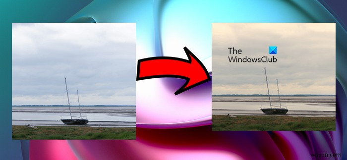 Windows Photo Viewer ใช้ Yellow Tint &Background กับรูปภาพ 