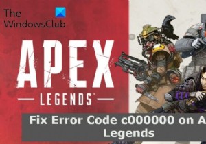 แก้ไขรหัสข้อผิดพลาด c000000 บน Apex Legends 