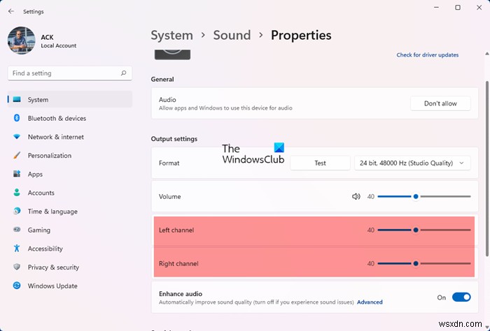 วิธีเปลี่ยนการตั้งค่าเสียงใน Windows 11 เพื่อให้ได้เสียงที่ดีขึ้น 