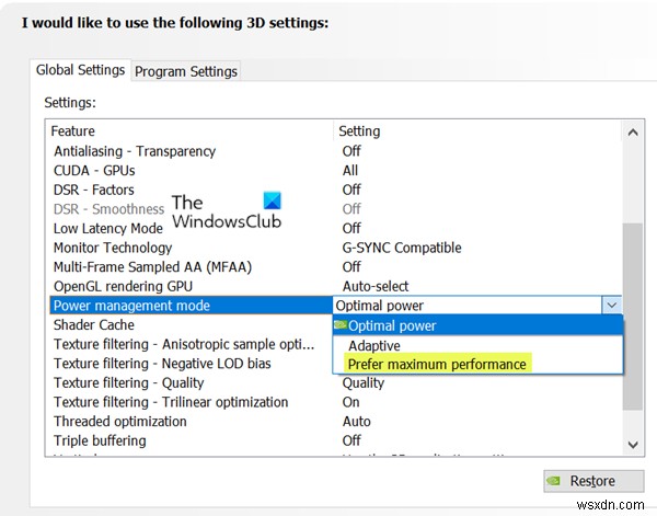 ไดรเวอร์ NVIDIA OpenGL ตรวจพบปัญหากับไดรเวอร์จอแสดงผล 