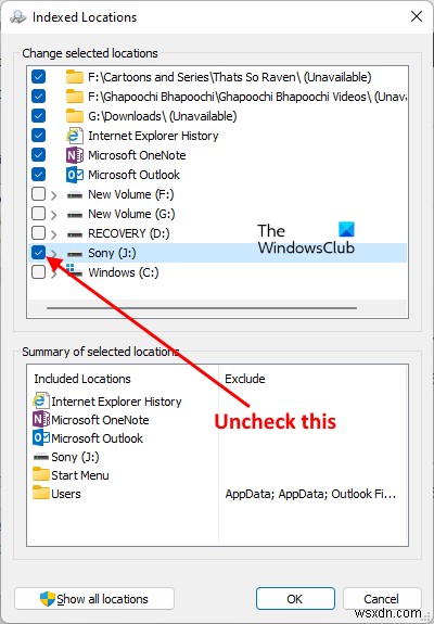 SearchIndexer.exe กำลังป้องกันไม่ให้อุปกรณ์นี้ถูกหยุด 