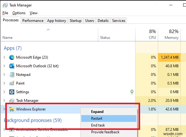 SearchIndexer.exe กำลังป้องกันไม่ให้อุปกรณ์นี้ถูกหยุด 